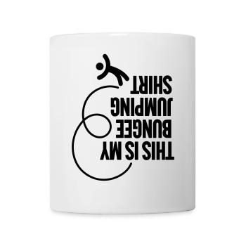 Funny This is my Bungee jumping shirt, upside down - Mug - white - Front