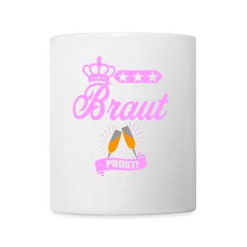 Team Braut JGA Shirt Junggesellinnenabschied Idee - Tasse - Weiß - Vorne