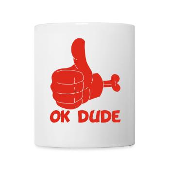 Ok mec ! (rouge) - Mug blanc - blanc - Devant