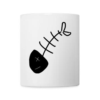 Poisson chemise poisson motif,Cadeau de vêtements de pêche - Mug blanc - blanc - Devant