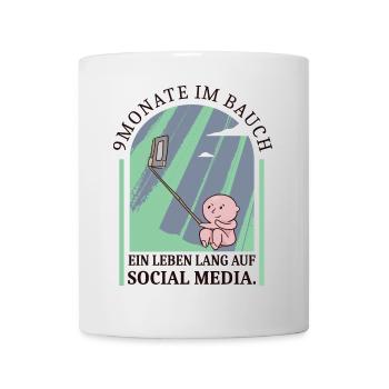 Social Media Baby - Tasse - Weiß - Vorne