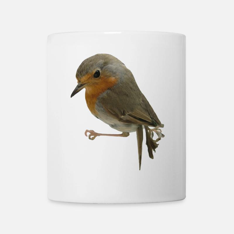 Rotkehlchen - Tasse - Weiß
