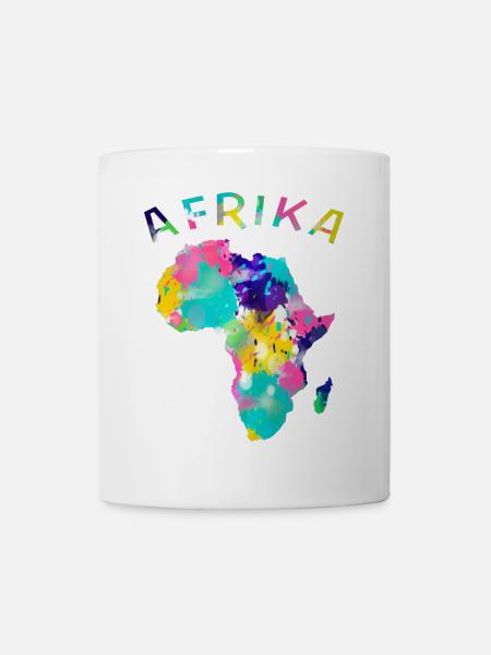 Afrika bunt - Tasse - Weiß
