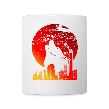 | LUNE DE SANG CADEAUX DE PLEINE LUNE ROUGE - Mug blanc - blanc - Devant