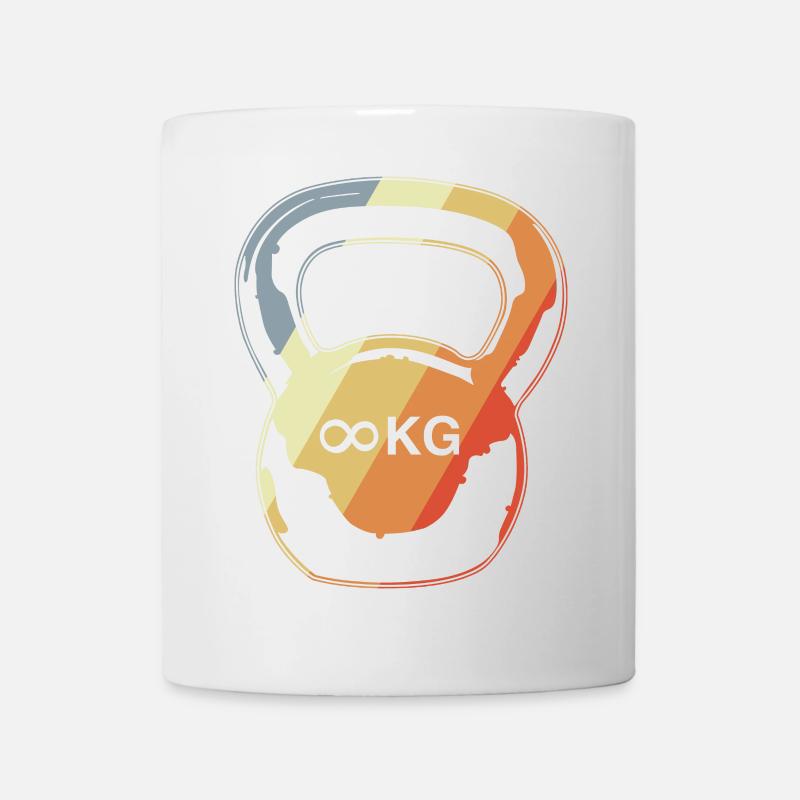 Kugelhantel - Tasse - Weiß