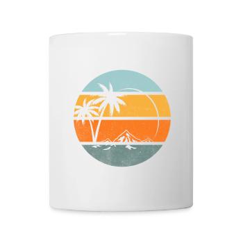 été plage mer océan - Mug blanc - blanc - Devant