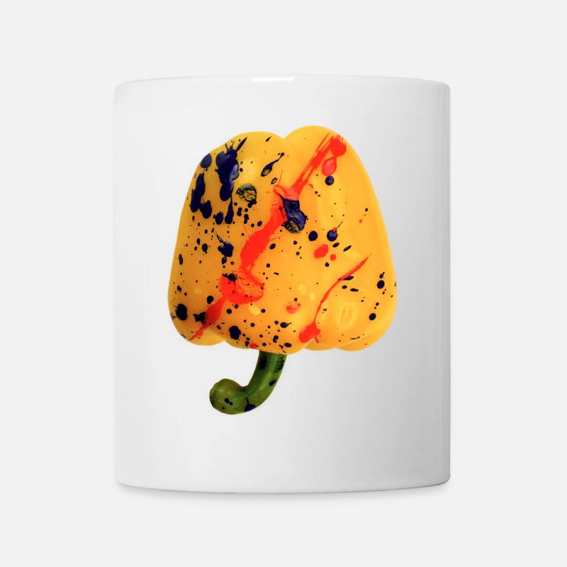 Paprika 🫑 (gelb) - Tasse - Weiß