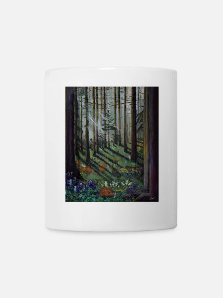 Enchanted Forest Sunbeams Illustration - Mug - white