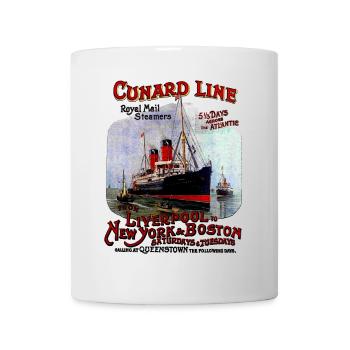 PAQUEBOT TRANSATLANTIQUE CREA LOUIS RUNEMBERG - Mug blanc - blanc - Devant
