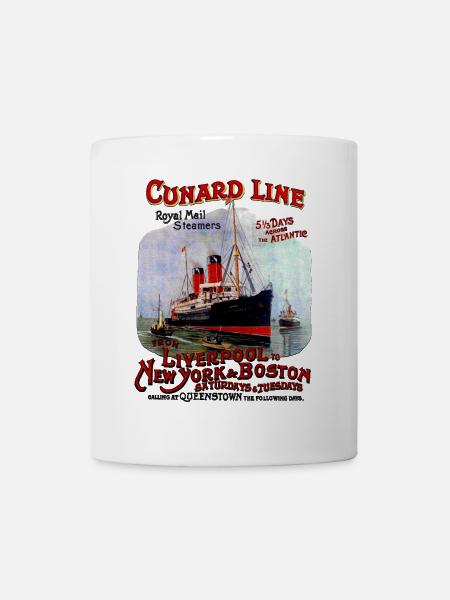 PAQUEBOT TRANSATLANTIC CREATION LOUIS RUNEMBERG - Mug blanc - blanc