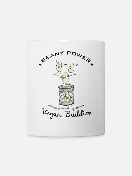 Bohnen Soja vegane Proteine - Tasse - Weiß