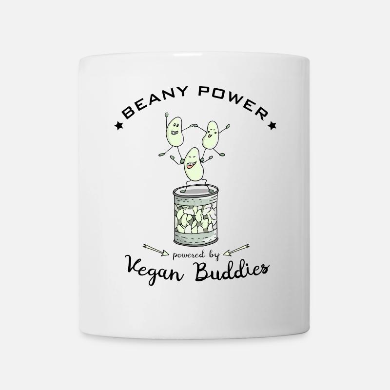 Bohnen Soja vegane Proteine - Tasse - Weiß