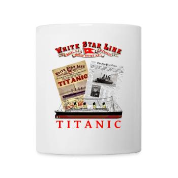 TITANIC GESCHICHTE Kreation Louis RUNEMBERG © Adagp - Tasse - Weiß - Vorne
