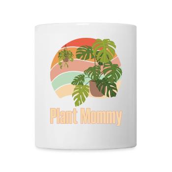 Plant Mommy Paradise Pflanzenmama Geschenk - Tasse - Weiß - Vorne