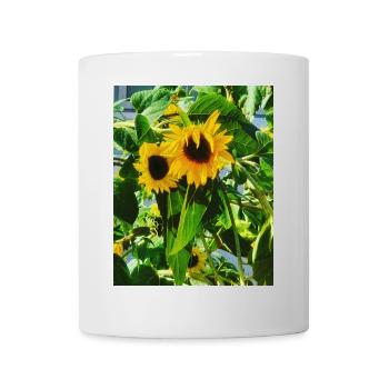 EG Blumen I Sonnenblumen I Urlaub I Garten - Tasse - Weiß - Vorne