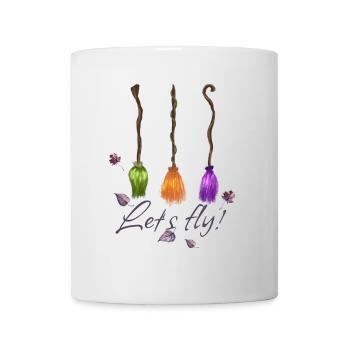 Witches' broom Let's fly! - Mug - white - Front