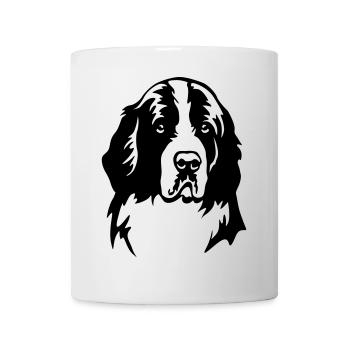 Landseer Kopf - Mug blanc - blanc - Devant