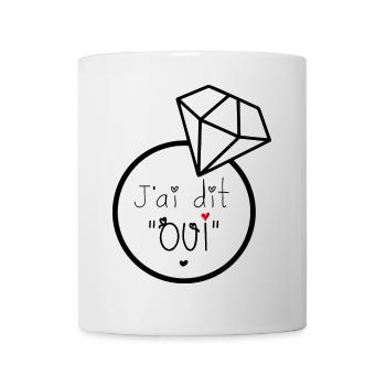 JaiditOui Engagement Romantique - Mug blanc - blanc - Devant