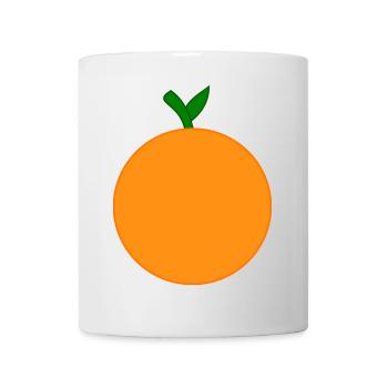 Orangen Frucht Früchte Kostüm Fasching Karneval - Tasse - Weiß - Vorne