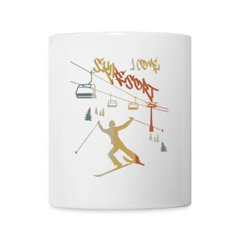 Skiurlaub ich komme ! - Tasse - Weiß - Vorne
