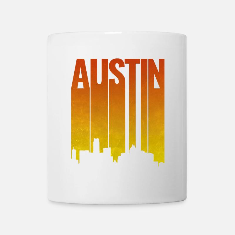 Austin Skyline Abendlicht - Tasse - Weiß