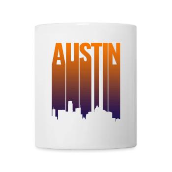 Austin Skyline Gradient - Mug - white - Front
