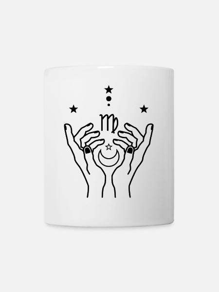 Jungfrau Tierkreis-Astrologie - Tasse - Weiß