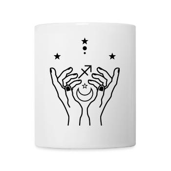 Warten auf Design - Tasse - Weiß - Vorne