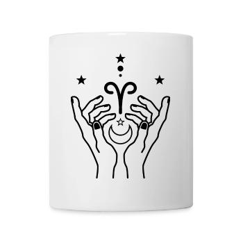 Widder Tierkreis-Astrologie - Tasse - Weiß - Vorne