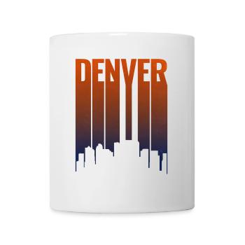 Denver Skyline Gradient - Mug - white - Front