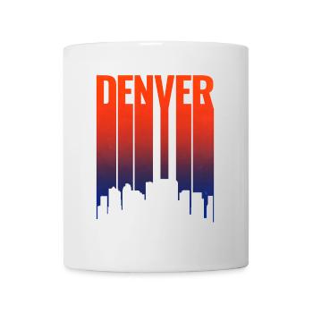 Denver Skyline Sunset Gradient - Mug - white - Front