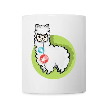 alpaca xmas balls christmas llama symbol alpaca - Mug - white - Front