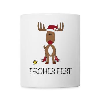 Frohes Fest - Tasse - Weiß - Vorne