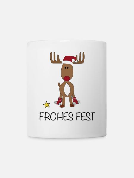 Frohes Fest - Tasse - Weiß