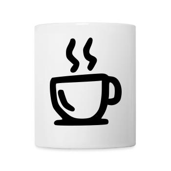 heiße Tasse - Tasse - Weiß - Vorne