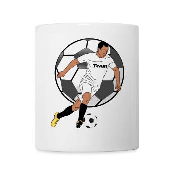 Teamgeist Fußballheld Trikot Illustration - Tasse - Weiß - Vorne