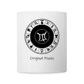 Zodiac sign Pisces 002 black - Mug - white - Front