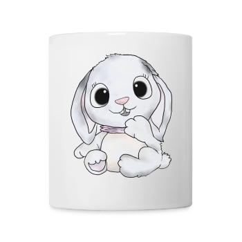 häschen in grau - Tasse - Weiß - Vorne