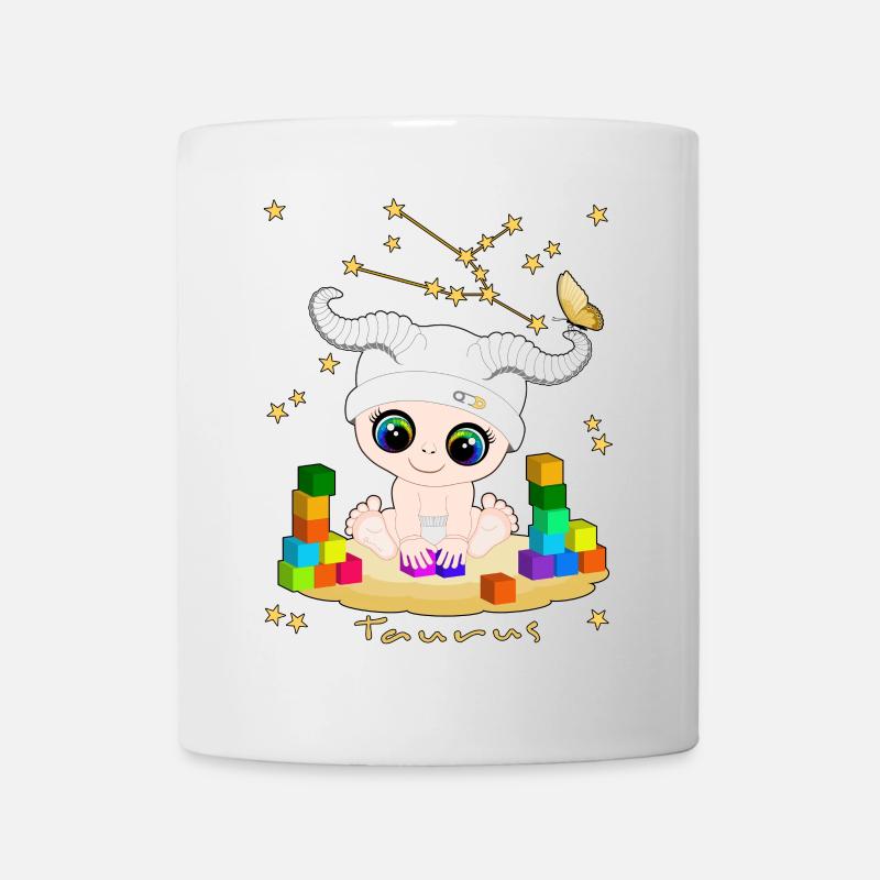 sternzeichen_taurus - Mug blanc - blanc
