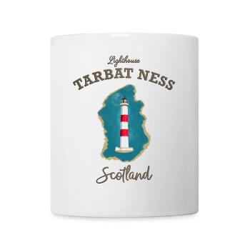 Ecosse ,Phare, Tarbat Ness, Mer du Nord - Mug blanc - blanc - Devant