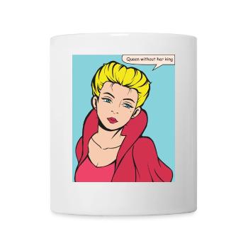 Queen Without King Pop Art - Mug - white - Front
