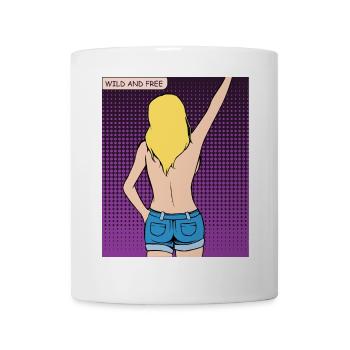Wild Freedom Back Figure - Mug - white - Front