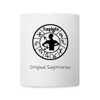 Sternzeichen Schütze 001 schwarz - Tasse - Weiß - Vorne