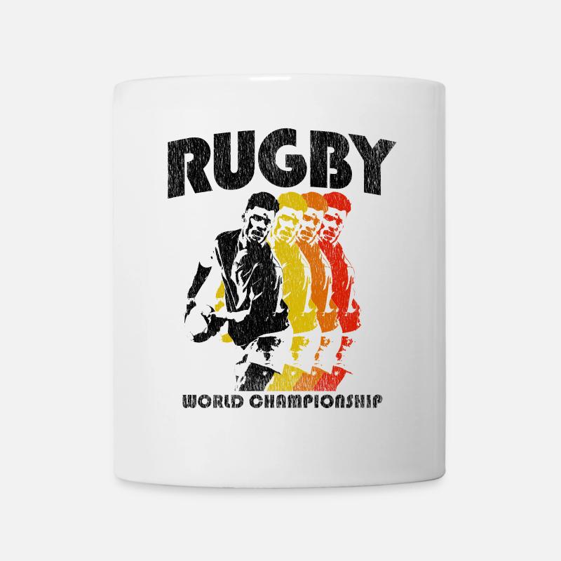 Conception des couleurs du Championnat du Monde de Rugby - Mug blanc - blanc