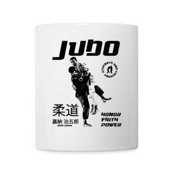 Judo Wurfdesign mit Kano Jigoro  - Tasse - Weiß - Vorne