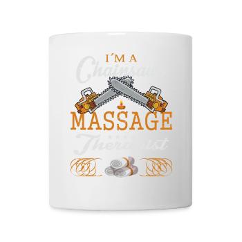 Kettensägen Massage - Tasse - Weiß - Vorne