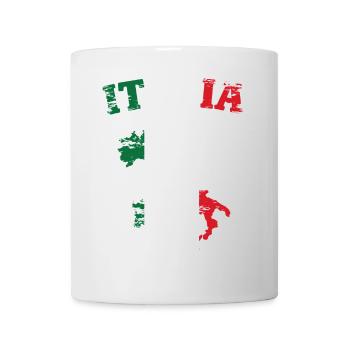 Italy Map Flag Used - Mug - white - Front