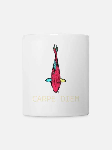Neon Koi Carpe Diem - Mug - white