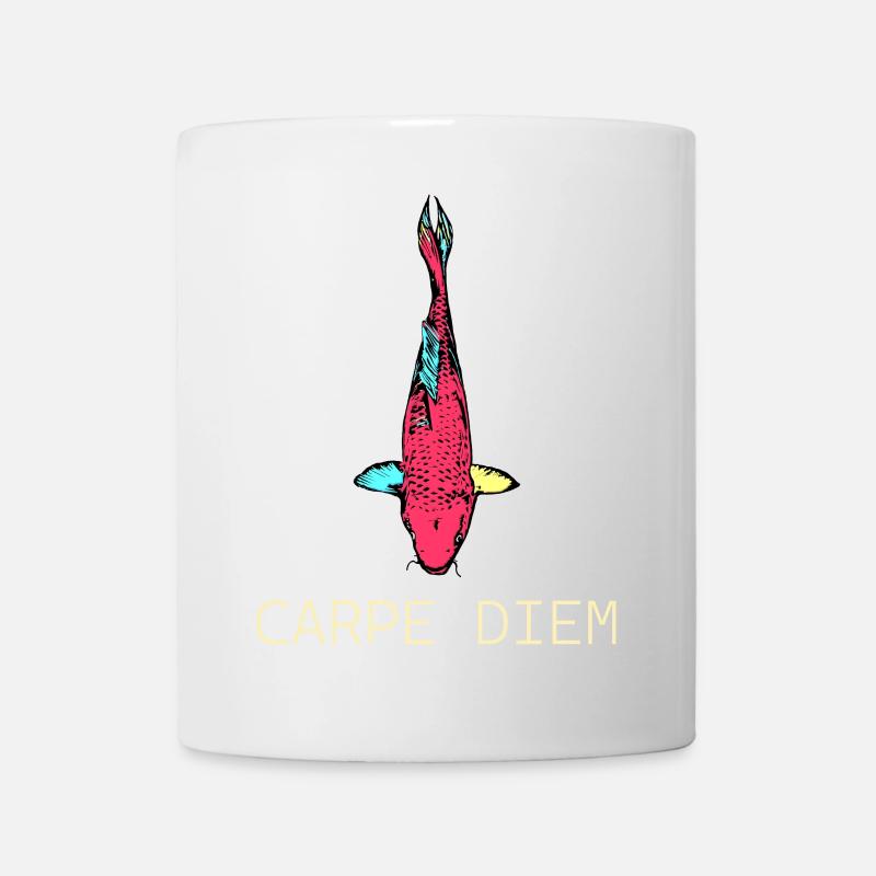 Neon Koi Carpe Diem - Tasse - Weiß