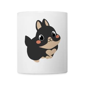 Little Cute Rabbit with Heart - Mug - white - Front